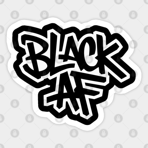 Black AF - Urban Streetwear Sticker by UrbanLifeApparel